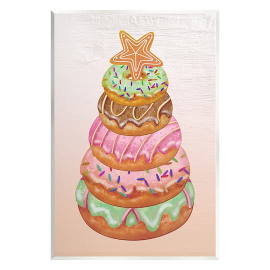 Stupell Industries Seasonal Sweets Stacked Donuts Wall Plaque Art